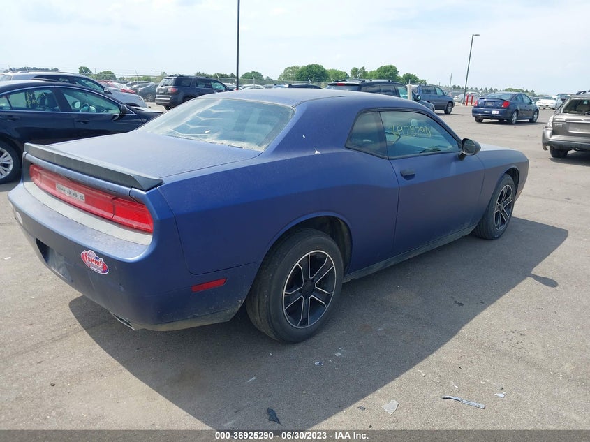 2012 DODGE CHALLENGER VIN: 2C3CDYAG8CH131466