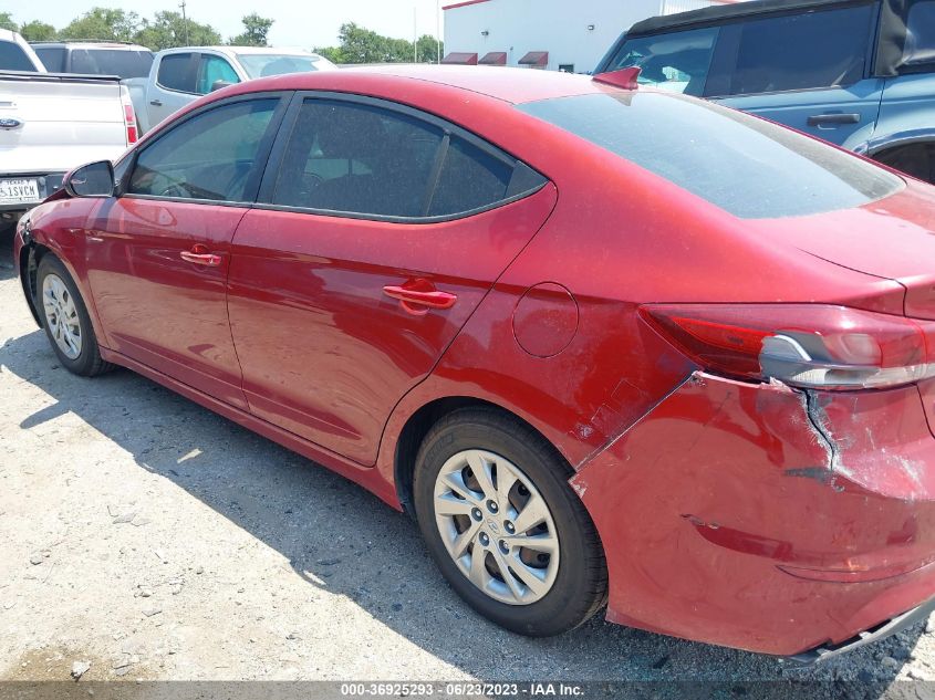 2017 HYUNDAI ELANTRA SE - KMHD74LF8HU371783