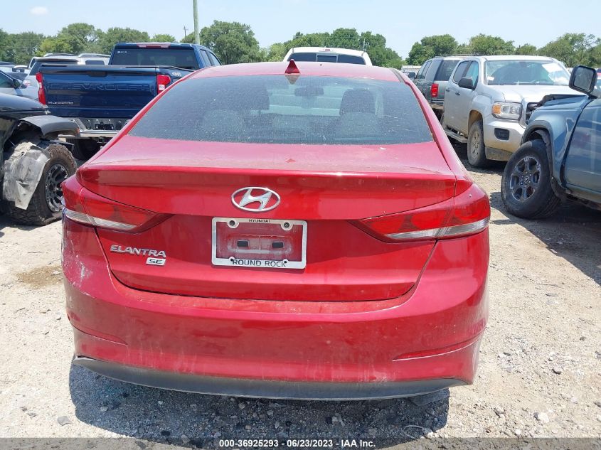 2017 HYUNDAI ELANTRA SE - KMHD74LF8HU371783