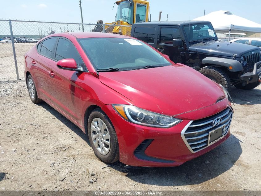 2017 HYUNDAI ELANTRA SE - KMHD74LF8HU371783