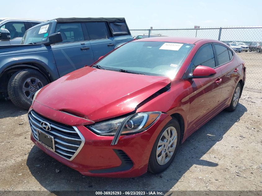 2017 HYUNDAI ELANTRA SE - KMHD74LF8HU371783