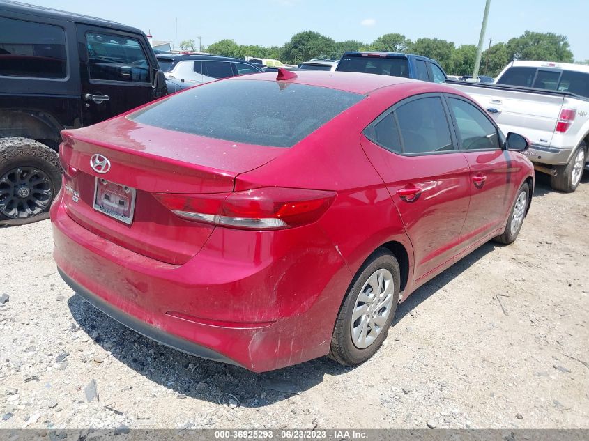 2017 HYUNDAI ELANTRA SE - KMHD74LF8HU371783