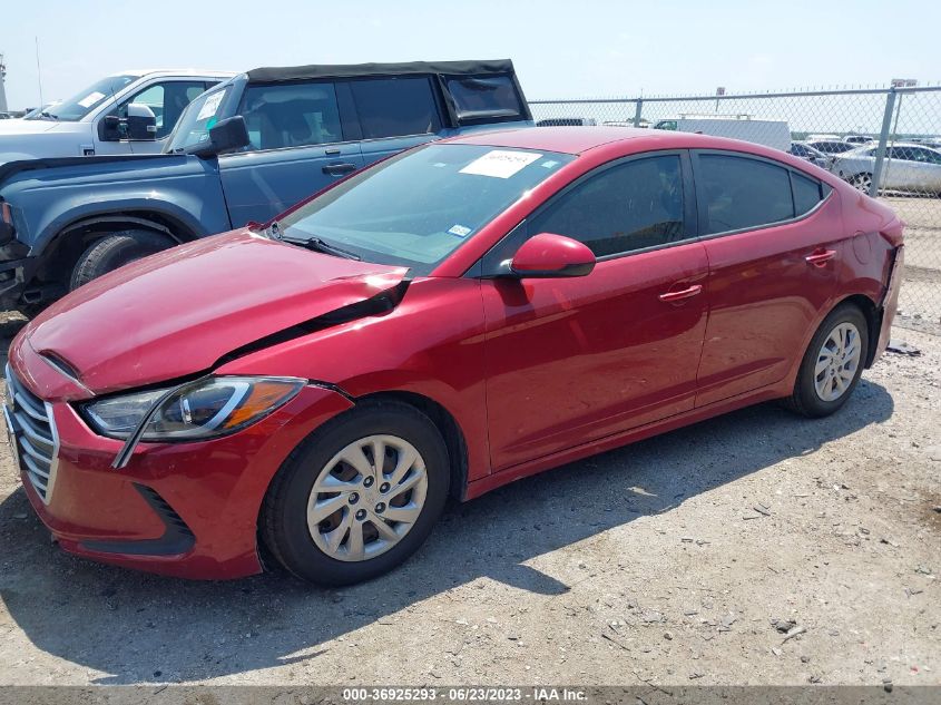 2017 HYUNDAI ELANTRA SE - KMHD74LF8HU371783