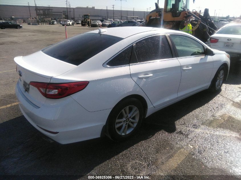 2015 HYUNDAI SONATA 2.4L SE - 5NPE24AF8FH146412