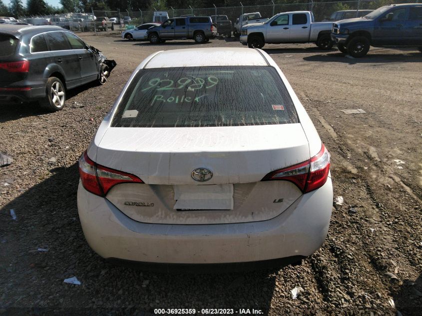 2015 TOYOTA COROLLA L/LE/LE PLS/PRM/S/S PLS - 2T1BURHE5FC292762