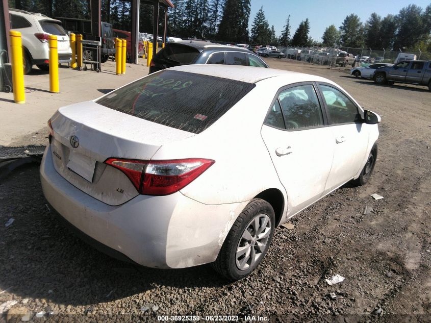 2015 TOYOTA COROLLA L/LE/LE PLS/PRM/S/S PLS - 2T1BURHE5FC292762