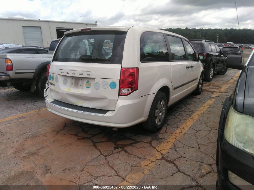 2013 DODGE GRAND CARAVAN AMERICAN VALUE PKG - 2C4RDGBG4DR530739