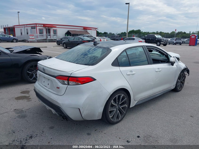 VIN 5YFS4MCE6MP087166 2021 TOYOTA COROLLA SE/NIGHTSHADE/APEX SE
