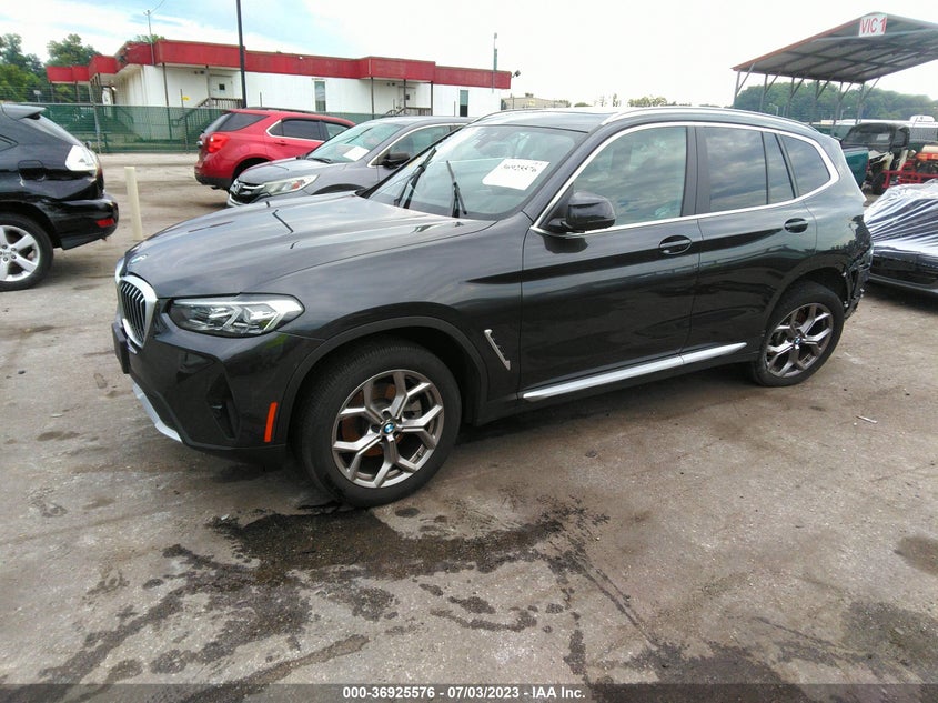 VIN 5UX53DP00N9M75370 2022 BMW X3 XDRIVE30I