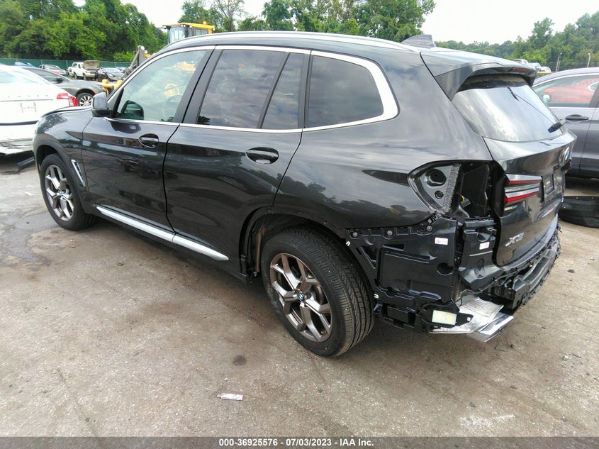 VIN 5UX53DP00N9M75370 2022 BMW X3 XDRIVE30I