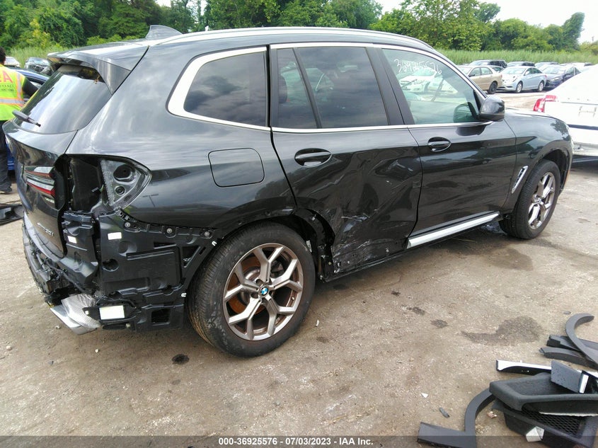 VIN 5UX53DP00N9M75370 2022 BMW X3 XDRIVE30I