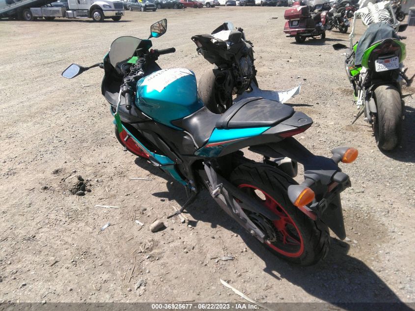 2021 YAMAHA YZFR3 A MH3RH18Y9MK006679