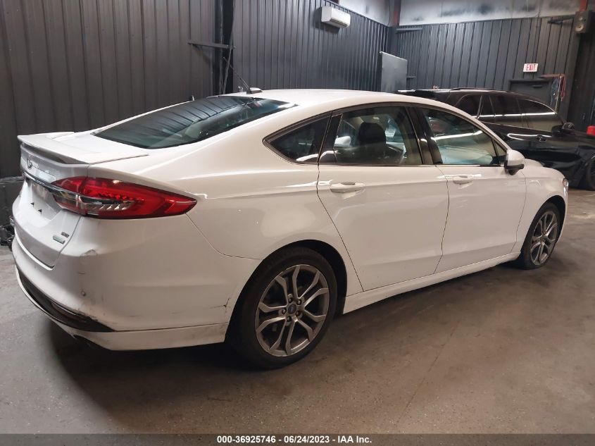 2017 FORD FUSION SE - 3FA6P0HD6HR390567