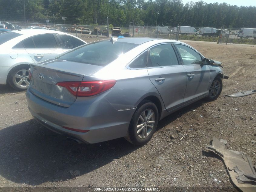 2015 HYUNDAI SONATA 2.4L SE - 5NPE24AF7FH186979