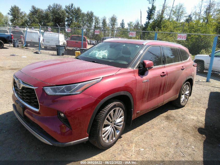 2021 TOYOTA HIGHLANDER HYBRID PLATINUM - 5TDEBRCH5MS024545