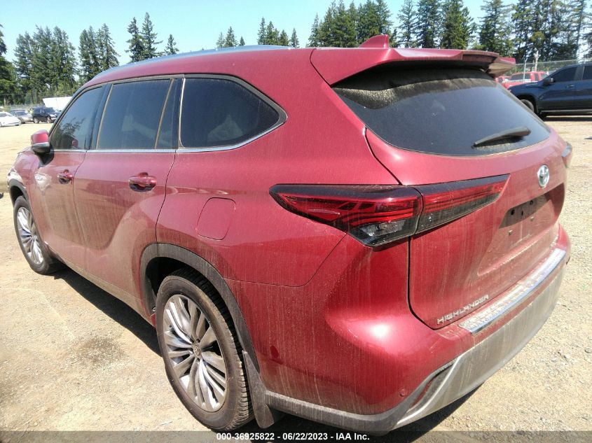 2021 TOYOTA HIGHLANDER HYBRID PLATINUM - 5TDEBRCH5MS024545