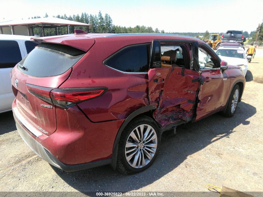 2021 TOYOTA HIGHLANDER HYBRID PLATINUM - 5TDEBRCH5MS024545