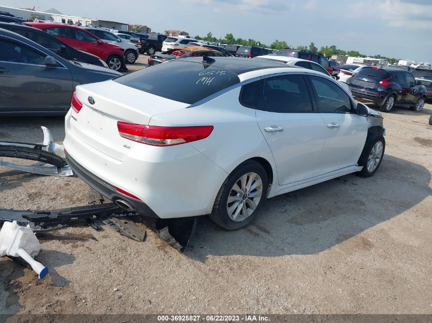 2016 KIA OPTIMA EX - 5XXGU4L31GG090073