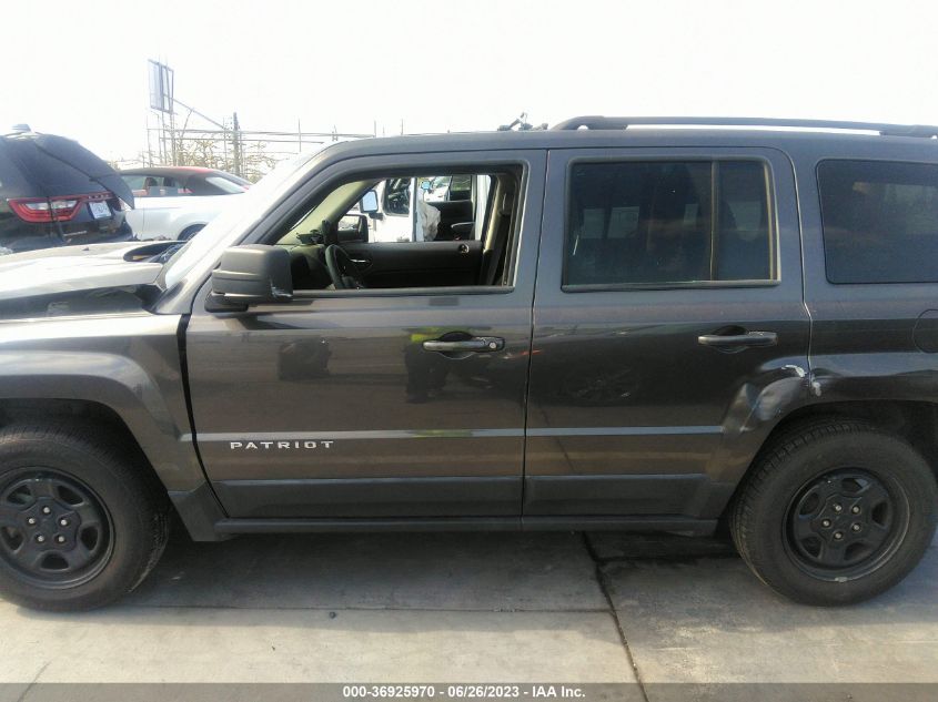 2017 JEEP PATRIOT SPORT - 1C4NJPBA0HD120757