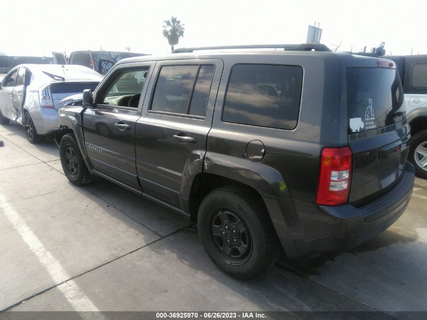 2017 JEEP PATRIOT SPORT - 1C4NJPBA0HD120757
