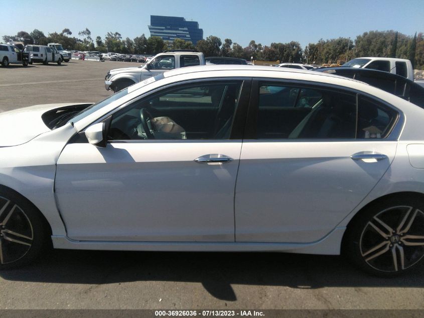 2016 HONDA ACCORD SEDAN SPORT - 1HGCR2F60GA087480