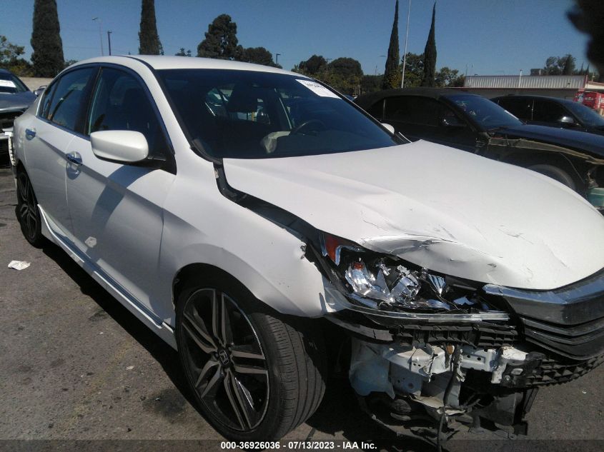 2016 HONDA ACCORD SEDAN SPORT - 1HGCR2F60GA087480