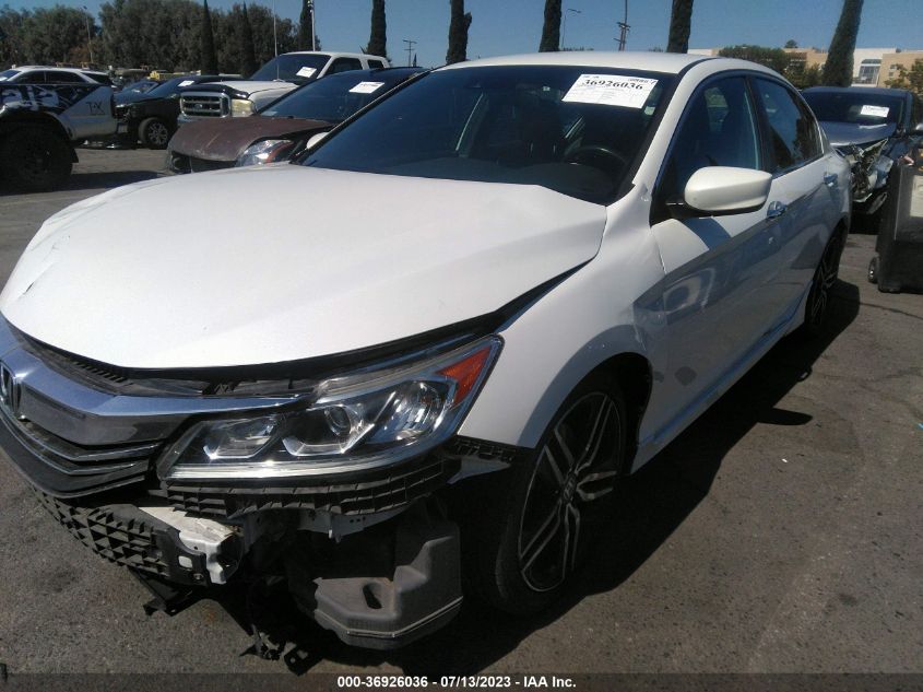 2016 HONDA ACCORD SEDAN SPORT - 1HGCR2F60GA087480