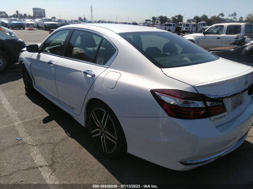 2016 HONDA ACCORD SEDAN SPORT - 1HGCR2F60GA087480
