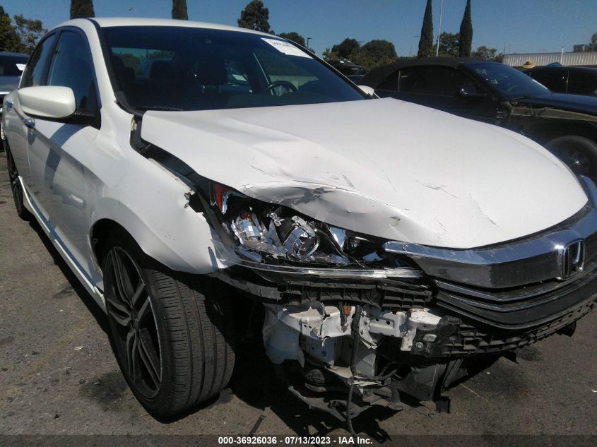 2016 HONDA ACCORD SEDAN SPORT - 1HGCR2F60GA087480