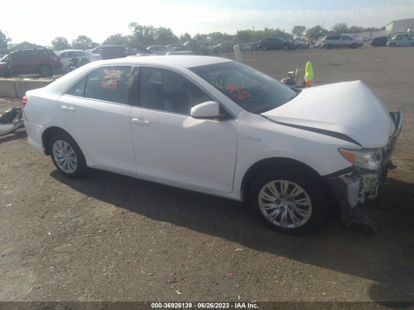 2013 TOYOTA CAMRY HYBRID LE/XLE - 4T1BD1FK6DU072374