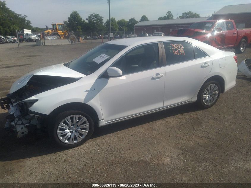 2013 TOYOTA CAMRY HYBRID LE/XLE - 4T1BD1FK6DU072374