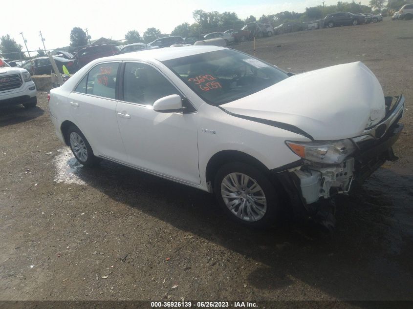 2013 TOYOTA CAMRY HYBRID LE/XLE - 4T1BD1FK6DU072374