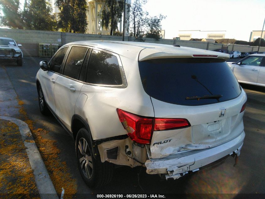 2017 HONDA PILOT EX - 5FNYF5H38HB006493