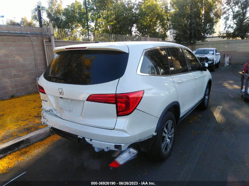 2017 HONDA PILOT EX - 5FNYF5H38HB006493