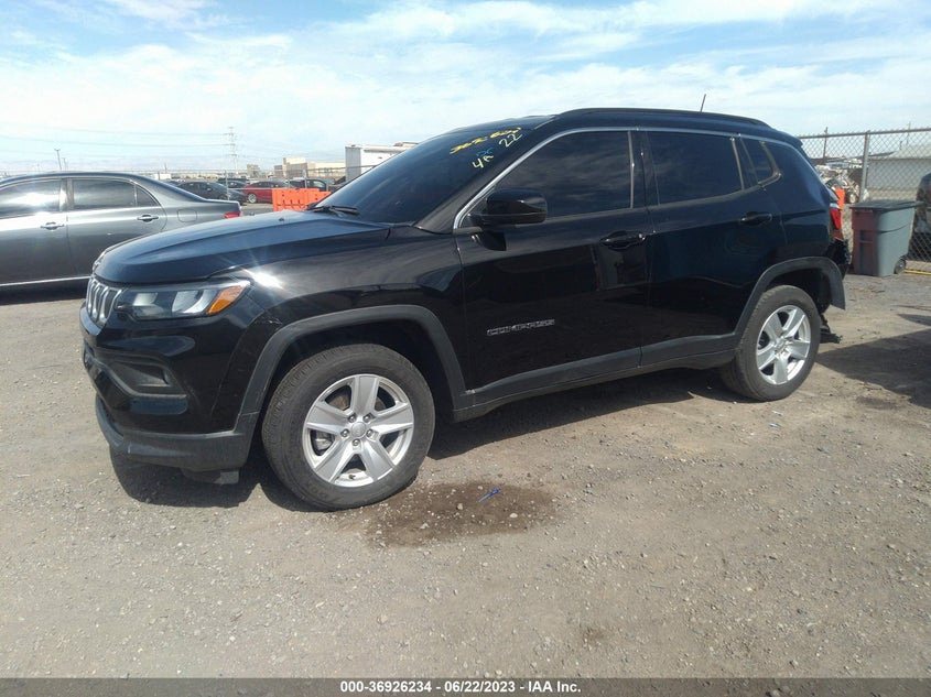 VIN 3C4NJDBBXNT125154 2022 JEEP COMPASS LATITUDE