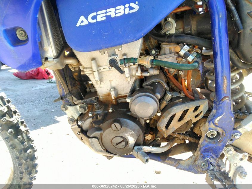 2006 YAMAHA WR450 F JYACJ09Y56A003378