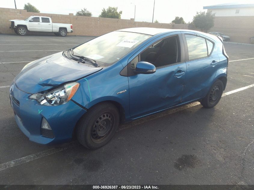 2013 TOYOTA PRIUS C ONE/TWO/THREE/FOUR - JTDKDTB3XD1550943