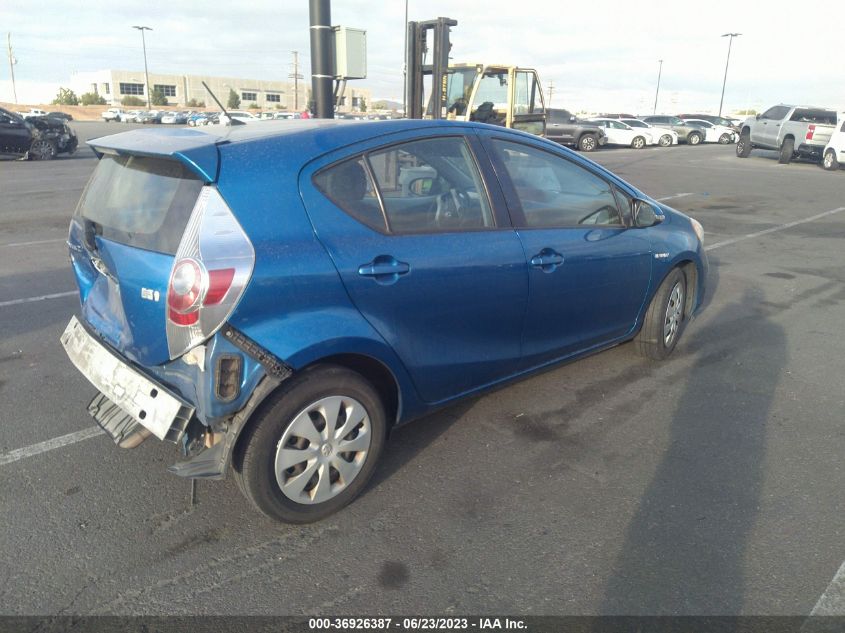 2013 TOYOTA PRIUS C ONE/TWO/THREE/FOUR - JTDKDTB3XD1550943