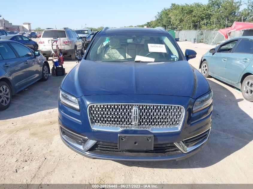 2019 LINCOLN NAUTILUS RESERVE - 2LMPJ6LP3KBL48061