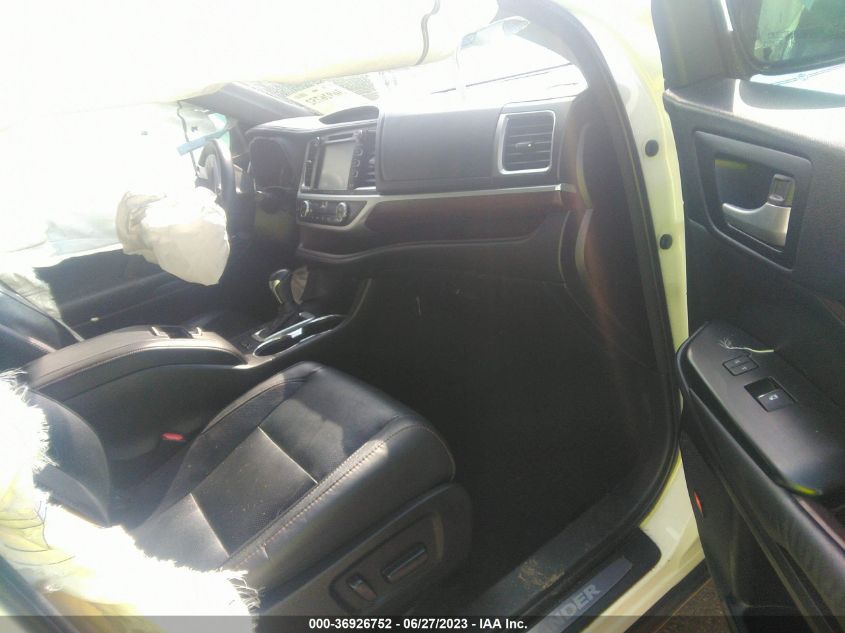 2016 TOYOTA HIGHLANDER LIMITED - 5TDYKRFH0GS140815