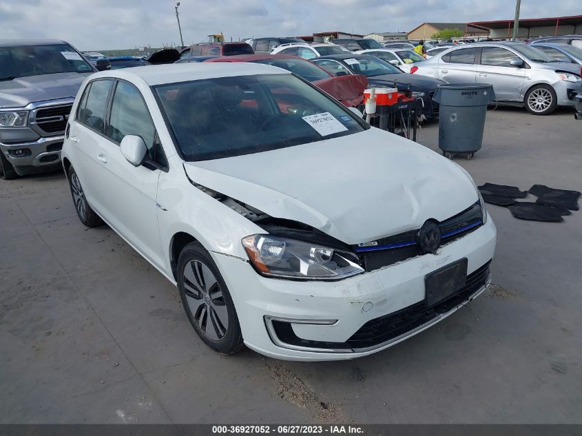 2016 VOLKSWAGEN E-GOLF SE - WVWKP7AU9GW916617