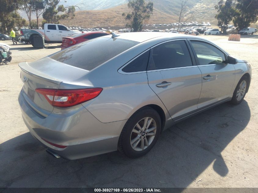 2015 HYUNDAI SONATA 2.4L SE - 5NPE24AF2FH074476