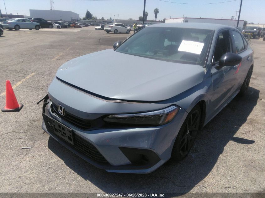 2022 HONDA CIVIC SEDAN SPORT - 2HGFE2F50NH551513