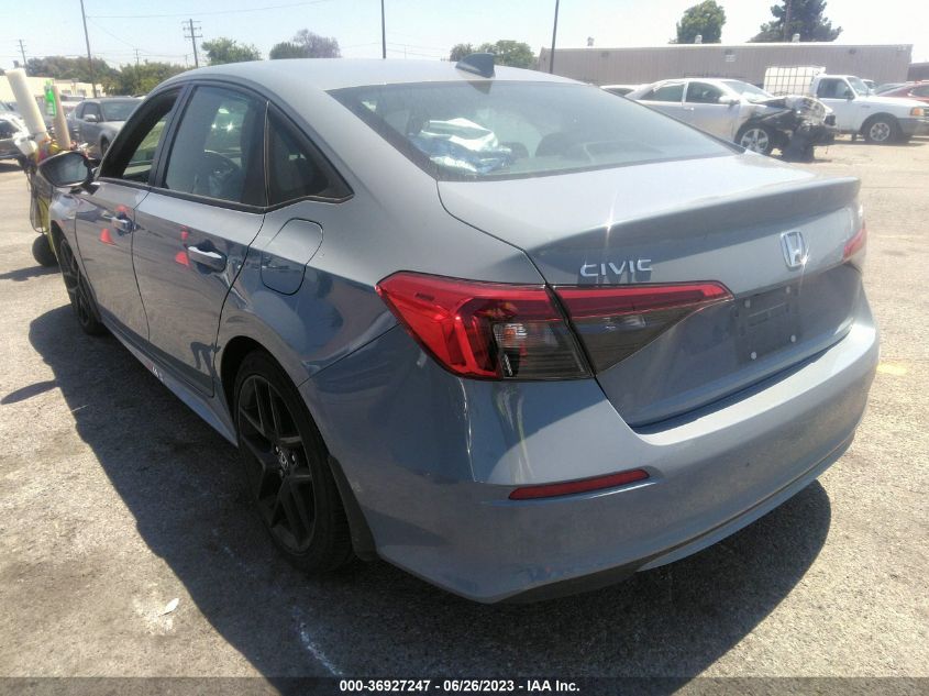 2022 HONDA CIVIC SEDAN SPORT - 2HGFE2F50NH551513