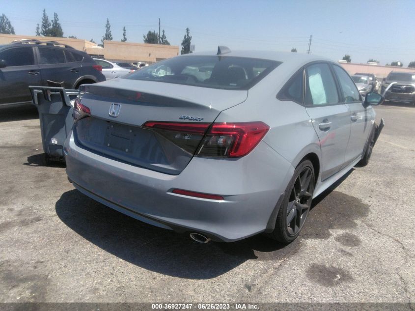 2022 HONDA CIVIC SEDAN SPORT - 2HGFE2F50NH551513