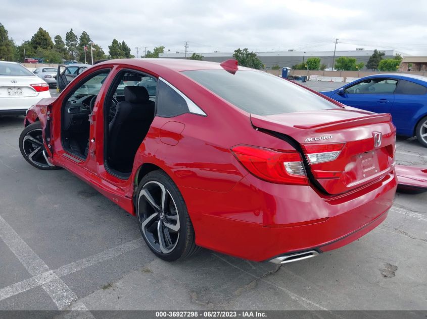 2020 HONDA ACCORD SEDAN SPORT - 1HGCV1F39LA050286