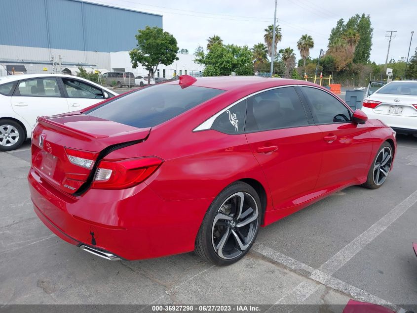 2020 HONDA ACCORD SEDAN SPORT - 1HGCV1F39LA050286