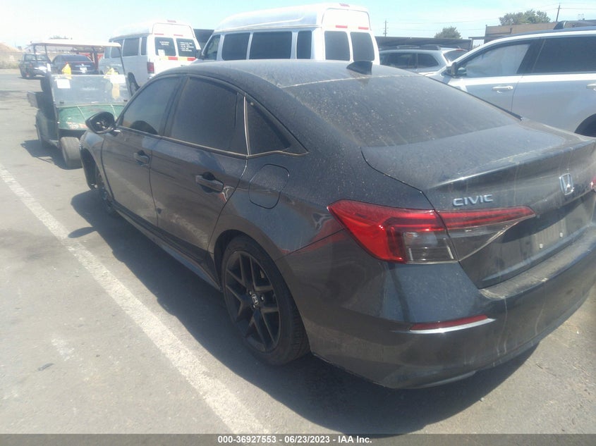 VIN 2HGFE2F58NH554353 2022 HONDA CIVIC SEDAN SPORT