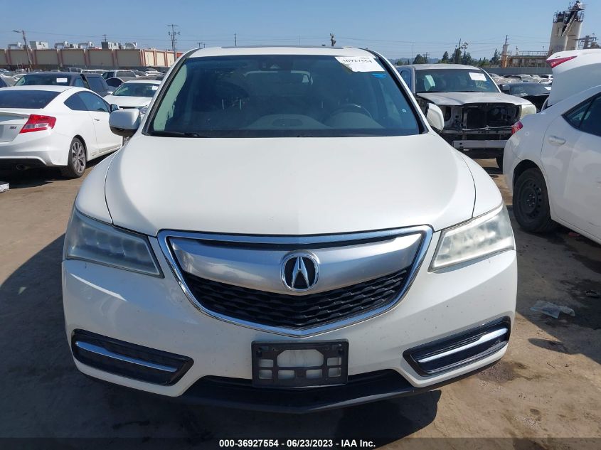 2016 ACURA MDX W/TECH/W/TECH - 5FRYD4H46GB034668