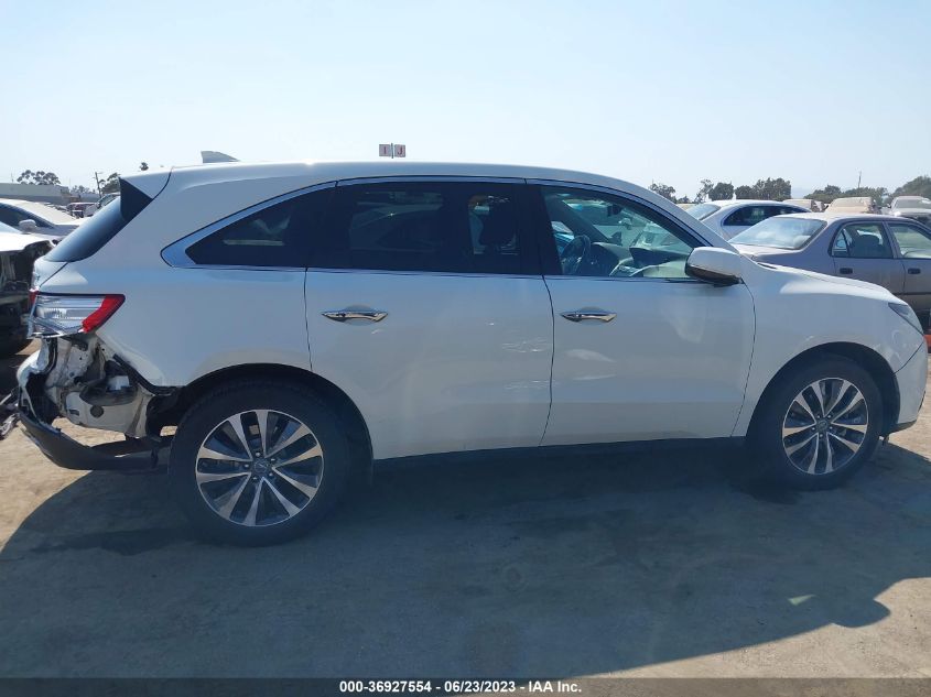2016 ACURA MDX W/TECH/W/TECH - 5FRYD4H46GB034668